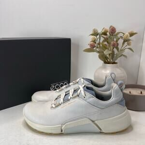 Ecco Golf Biom H4 Sneakers Lace Up White/Air 108603 Women's 11-11.5